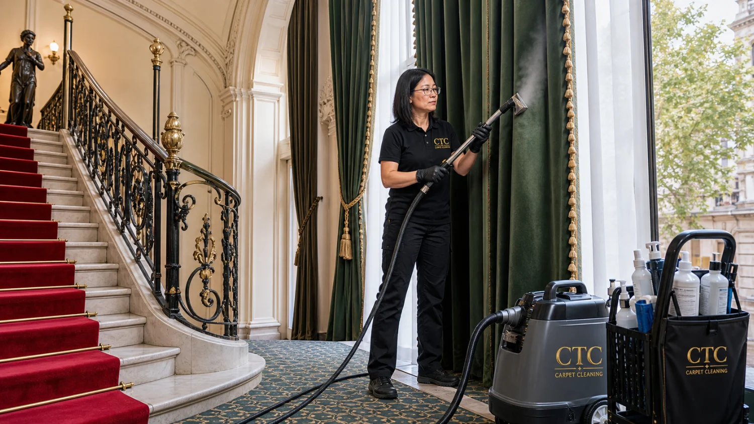 Curtain cleaning in London